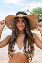 Load image into Gallery viewer, Bow Accent Peasant Sun Hat
