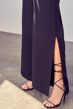 Load image into Gallery viewer, DEEP V-NECK WIDE LEG JUMPSUIT
