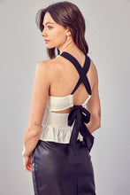 Load image into Gallery viewer, SMOCKED CRISS CROSS BACK TOP
