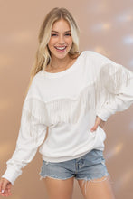 Load image into Gallery viewer, Rhinestone Fringe Pullover Top
