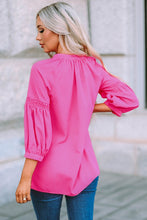 Load image into Gallery viewer, Pink Boho Dotted Print Shirt with Buttons
