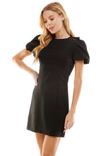 Load image into Gallery viewer, Bubble Sleeve Bow Back Dress
