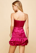 Load image into Gallery viewer, Satin Strapless Dress
