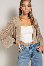 Load image into Gallery viewer, EYELET KNIT CARDIGAN
