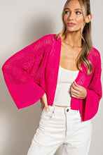 Load image into Gallery viewer, EYELET KNIT CARDIGAN
