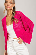 Load image into Gallery viewer, EYELET KNIT CARDIGAN
