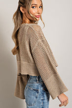 Load image into Gallery viewer, EYELET KNIT CARDIGAN
