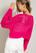 Load image into Gallery viewer, EYELET KNIT CARDIGAN
