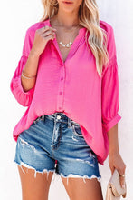 Load image into Gallery viewer, Pink Boho Dotted Print Shirt with Buttons
