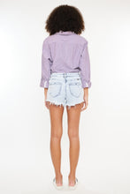 Load image into Gallery viewer, Kancan High Rise Frayed Hem Denim Shorts
