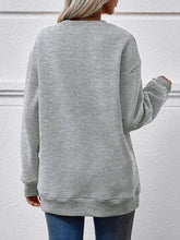 Load image into Gallery viewer, MERRY CHRISTMAS Round Neck Dropped Shoulder Sweatshirt
