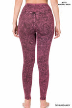 Load image into Gallery viewer, MINERAL WASHED WIDE WAISTBAND MOTO LEGGINGS
