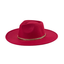 Load image into Gallery viewer, FASHIONISTA CHAIN FEDORA
