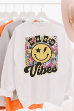 Load image into Gallery viewer, GOOD VIBES COLLAGE GRAPHIC SWEATSHIRT
