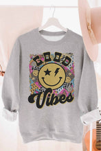 Load image into Gallery viewer, GOOD VIBES COLLAGE GRAPHIC SWEATSHIRT
