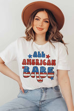 Load image into Gallery viewer, ALL AMERICAN BABE GRAPHIC TEE
