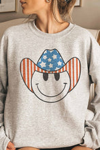 Load image into Gallery viewer, AMERICAN SMILEY COWBOY GRAPHIC SWEATSHIRT
