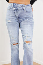 Load image into Gallery viewer, RISEN Valerie Full Size Crossover Flared Jeans
