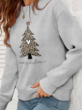 Load image into Gallery viewer, Christmas Tree Graphic Crewneck Sweatshirt
