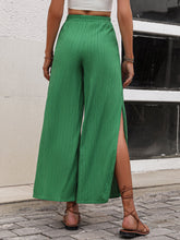 Load image into Gallery viewer, High Waist Slit Wide Leg Pants
