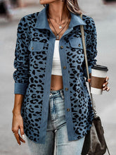 Load image into Gallery viewer, Full Size Leopard Buttoned Jacket
