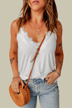 Load image into Gallery viewer, Full Size Lace Trim V-Neck Cami Top
