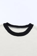 Load image into Gallery viewer, Round Neck Ribbed Trim Sweater
