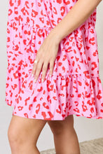 Load image into Gallery viewer, Double Take Short Flounce Sleeve Tiered Dress
