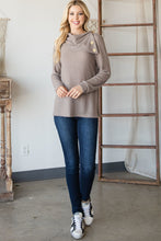 Load image into Gallery viewer, Buttoned Flap Mock Sweater
