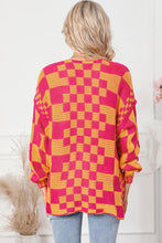 Load image into Gallery viewer, Contrast Exposed Seam Open Front Cardigan
