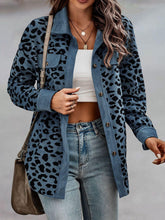 Load image into Gallery viewer, Full Size Leopard Buttoned Jacket
