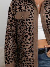 Load image into Gallery viewer, Full Size Leopard Buttoned Jacket
