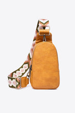 Load image into Gallery viewer, Random Pattern Adjustable Strap PU Leather Sling Bag
