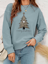 Load image into Gallery viewer, Christmas Tree Graphic Crewneck Sweatshirt
