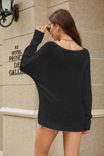 Load image into Gallery viewer, Sequin Graphic Dolman Sleeve Knit Top
