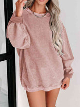 Load image into Gallery viewer, Round Neck Dropped Shoulder Sweatshirt
