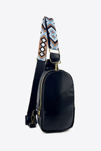 Load image into Gallery viewer, Random Pattern Adjustable Strap PU Leather Sling Bag
