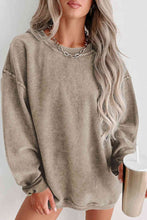 Load image into Gallery viewer, Round Neck Dropped Shoulder Sweatshirt
